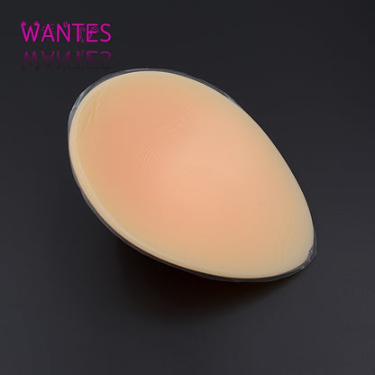 Silicone Gel Breast Prosthesis for Post-Surgery Support and Cosplay - Soft, Skin-Tone, Single Piece