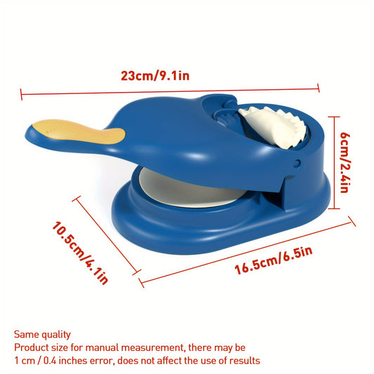 Enhanced 2-in-1 Manual Dumpling Maker: Safe Plastic Material, Great for Tortillas and Dumplings, Perfect for Parties and Gatherings.