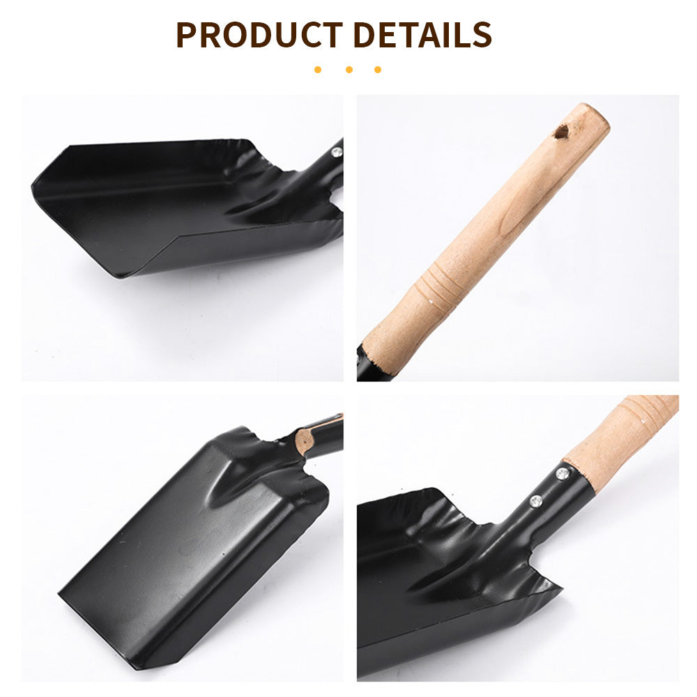 High-Quality Fireplace and Chimney Cleaning Set - Sturdy Steel Ash Shovel and Dustpan for Wood Burning Stoves, Coal Furnaces, and Fireplaces in the Kitchen or Garden