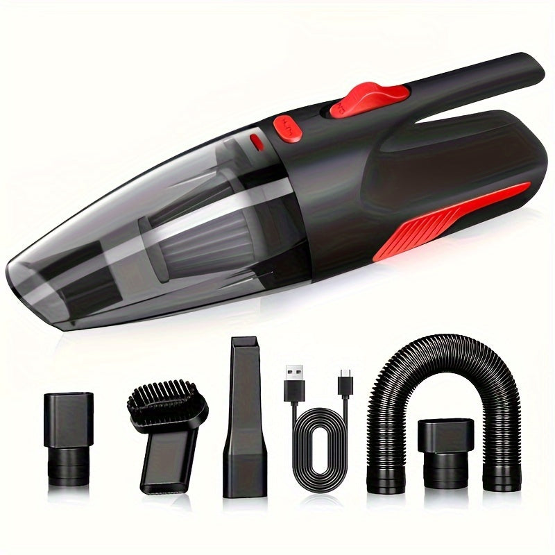 7-piece set of high-power cordless vacuum cleaners for home and car cleaning, with strong suction for multiple uses.