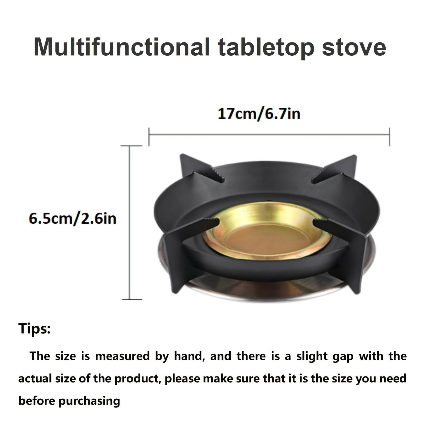 Introducing a versatile Portable Small Desktop Heating Stove Set, perfect for use with a variety of fuels. This multifunctional heating tool offers multiple design placements and features a sturdy stove rack. It can be utilized for tasks such as heating