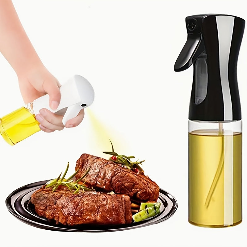 1pc Easy-Press Glass Oil Sprayer - 200/300ml, Transparent, Non-Drip Dispenser Bottle - Ideal for Cooking, Salad Dressing, Air Fryer, Baking - Kitchen Must-Have