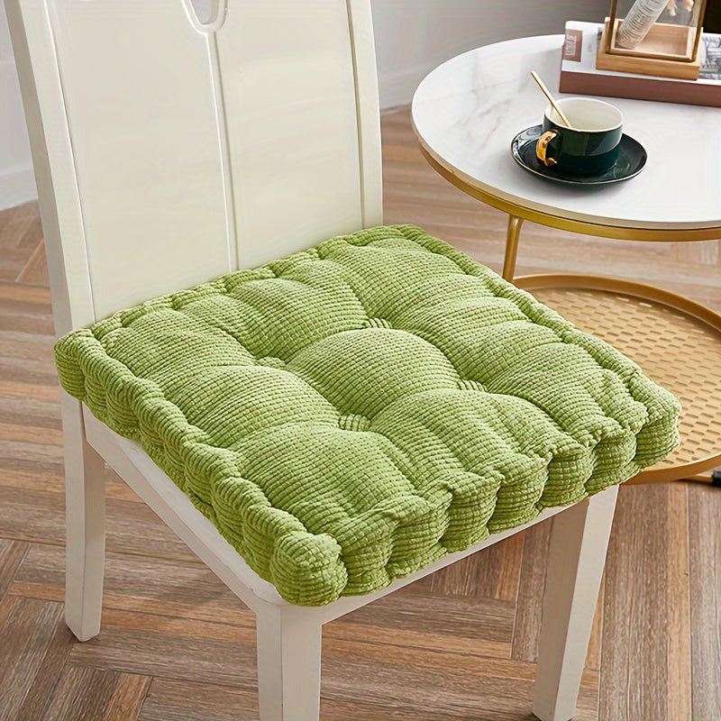 Soft and thick Tatami seat cushion for office, bedroom, and dining chair - round dandelion corduroy cushion for home decor.