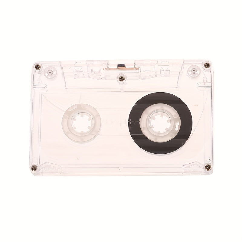 Retro Cassette Tape Player Set With 30-Minute Blank Magnetic Audio Tape - Plastic Material - No Assembly Needed - Non-Electric, Battery-Free - Ideal for Music Composition and Nostalgic Audio Gear - Durable Plastic Construction