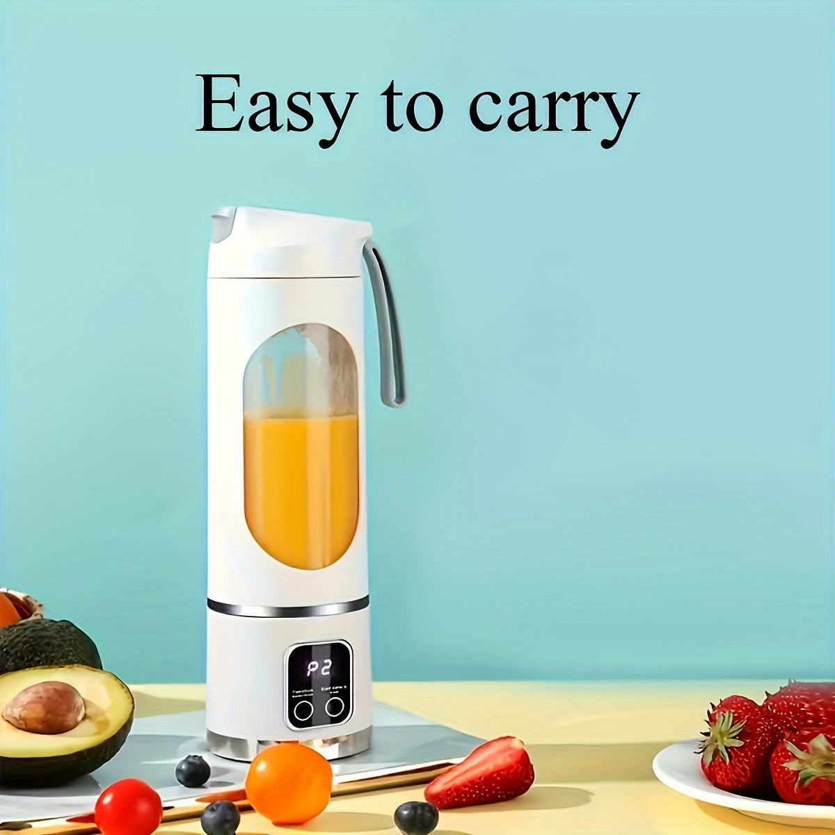 [Top Pick] Portable USB-Rechargeable Blender & Juicer by NIJ - Conveniently Clean, Perfect for Smoothies, Juices, Milkshakes, Holds 10.14oz to 16.91oz