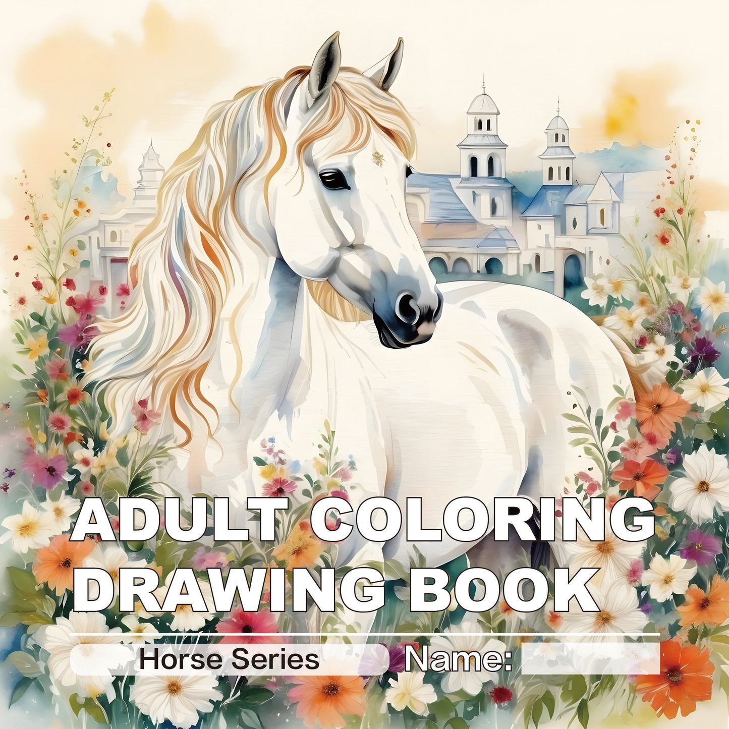 Find peace and pleasure in our detailed adult horse coloring book, perfect for all skill levels.