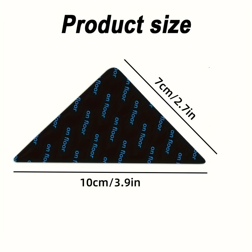 Hardwood Floor and Tile Carpet Holders available in sets of 4, 8, 16, 24, or 40 pieces. These non-slip holders are designed for area rugs, reusable and washable. The double-sided adhesive ensures corners stay flat.