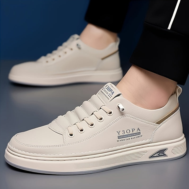 Men's casual sports shoes with thick non-slip soles for daily leisure and skateboarding.