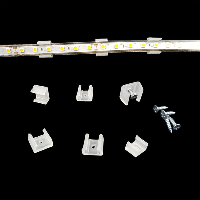 20 piece LED strip clips for 2835 neon light, COB, no electricity needed, easy installation, 220V.