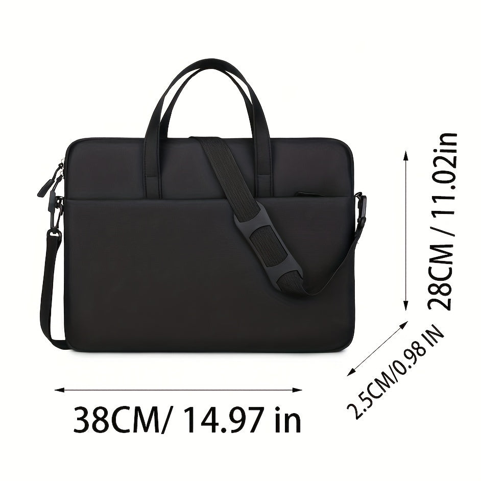 Simple and lightweight laptop bag suitable for business trips, waterproof with zip closure, perfect as a protective case for your computer. Also great for school or as a Valentine's gift.