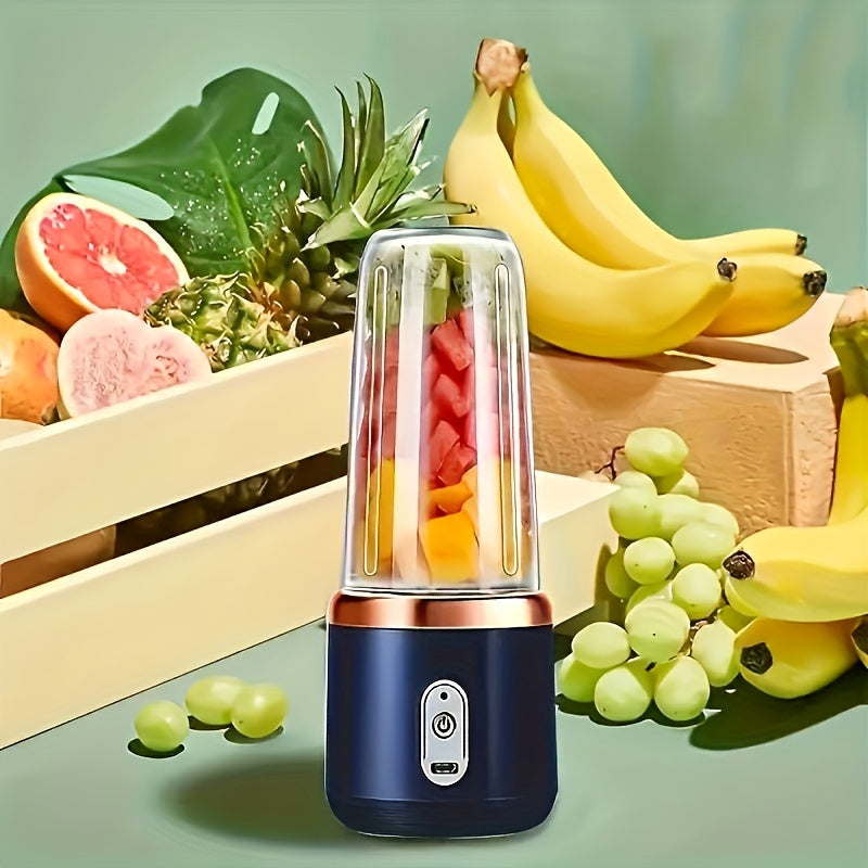 Portable Rechargeable Juicer Cup - Compact and versatile mini juice blender, perfect for use at home or on the go. Essential kitchen supply.