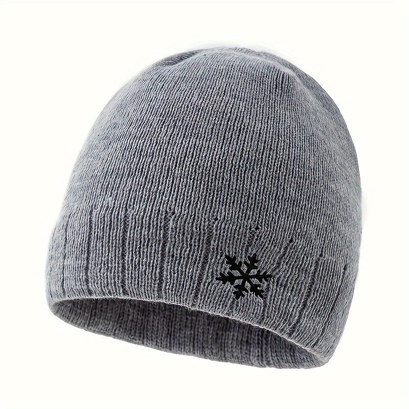 Thick Knitted Thermal Blend Hat for Autumn/Winter, made with Fleece