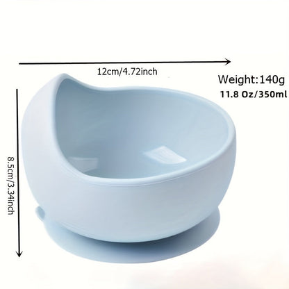 Youngsters Feeding Bowl, Food Grade Suction Bowl, Feeding Kit for Kids, Non Slip LED Weaning Supplies for Children, Microwave Safe and BPA Free