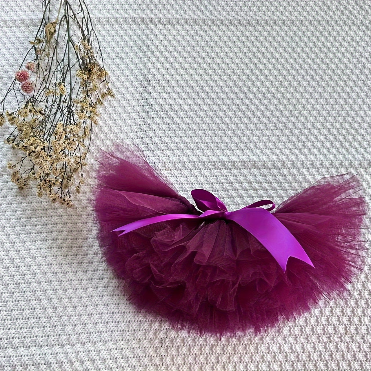 Lovely Purple Ballet Tutu Skirt & Headband Set for Girls - Ideal for Kids' Photoshoots, Birthday Parties & Special Presents