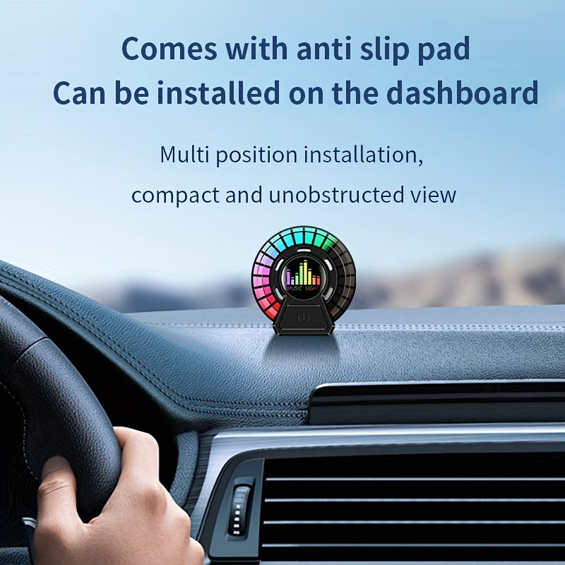 Car aromatherapy light with smart voice control and multi-mode ambiance for car decoration and air freshening.