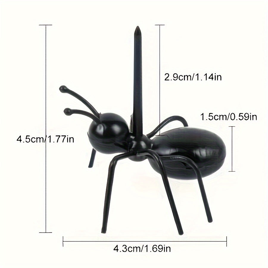 36 Ant-shaped toothpicks for snacks, cakes, and desserts, reusable plastic forks