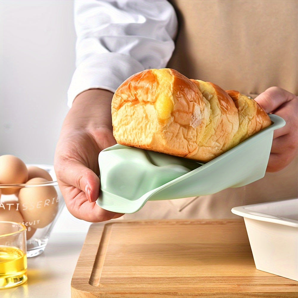 Silicone Loaf Pan- Baking Bread and Toast Making Tool, Non-Stick Bakeware (19.56cm X 9.4cm) - Oven and Kitchen Accessories