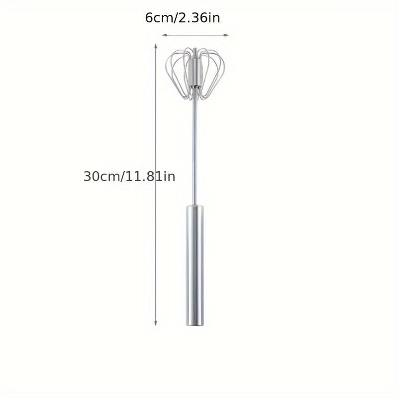 1pc Stainless Steel Whisk & Milk Frother for home baking and blending tasks. Perfect for Eid Al-Adha celebrations.