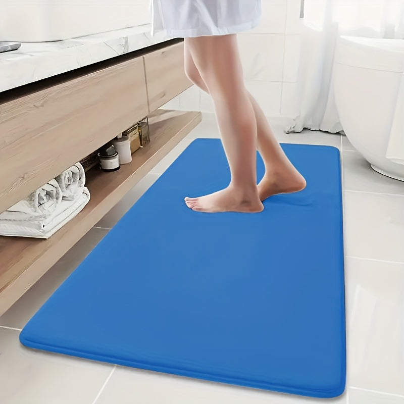 Super absorbent bath mat with non-slip backing, ultra soft and comfortable, perfect for your bathroom decor.