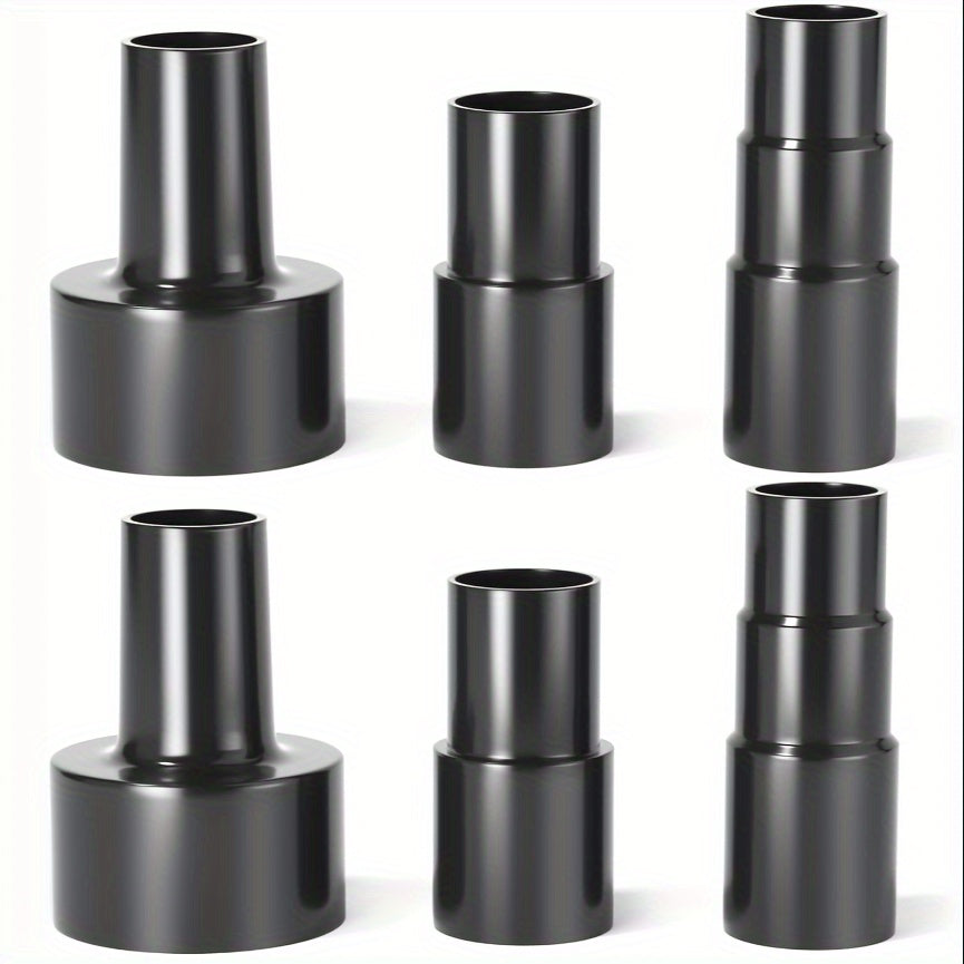 Vacuum Hose Adapter Kit, featuring reducers from 2-1/2 Inches to 1-1/4 Inches, 1-1/4 Inches to 1-3/8 Inches, 1-3/8 Inches to 1-1/2 Inches, and 1-1/2 Inches to 1-1/4 Inches. This set includes a Wet And Dry Vacuum Converter Reducer, designed for various