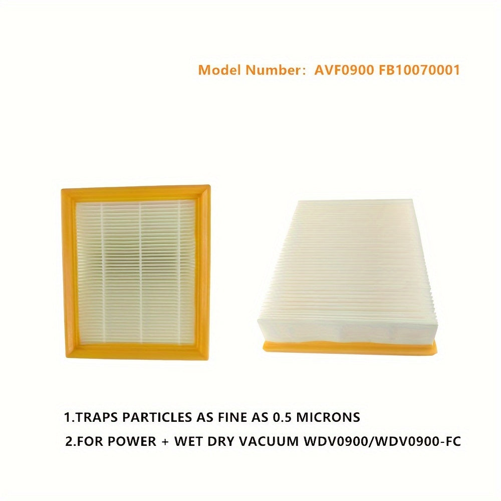 High quality foaming replacement pleated paper HEPA filter for EGO POWER+ Wet Dry Vacuum WDV0900/WDV0900-FC - AVF0900 (FB10070001) - 1 pack