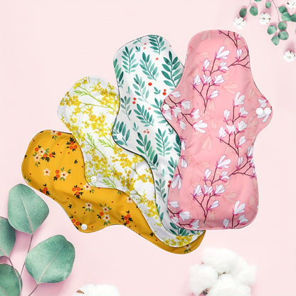 4 reusable sanitary pads for women.