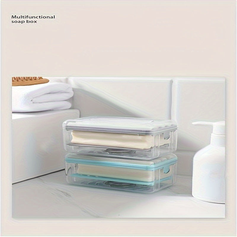 1pc Multifunctional Soap Dish for Home Bathroom and Kitchen - Roller Type Foaming Box for Soap