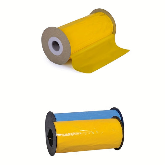 High strength dual-sided insect fly catcher tape in yellow and blue. Waterproof and sunproof adhesive strip for pest control in garden, greenhouse, orchard, and floral protection. No power