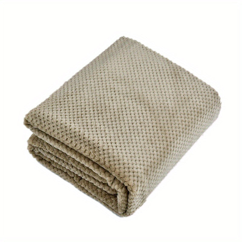 Soft and Cozy Solid Color Blanket perfect for a Comfortable Nap, Relaxing on the Couch, Keeping Warm on the Sofa, Office, Bed, Camping, or Traveling