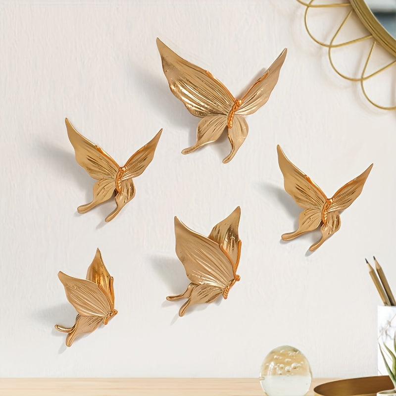 Stylish butterfly wall decor crafted from resin is perfect for living rooms, dining rooms, and studies. Makes an ideal holiday gift for Mother's Day and more.