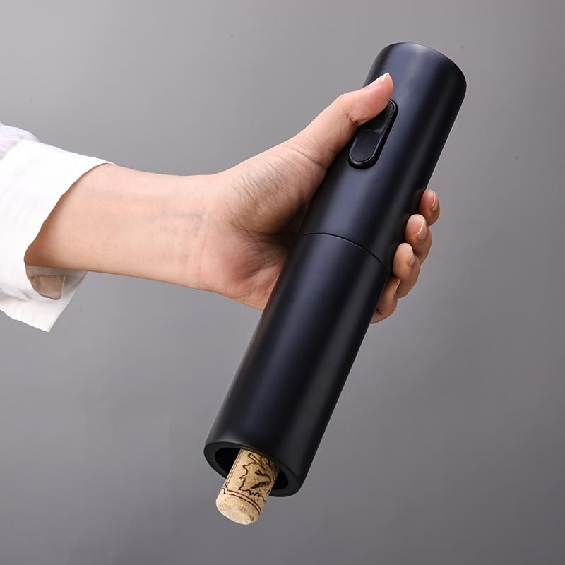 Electric wine opener with spiral cork drill, 4.8cm X 23.09cm, for kitchen and restaurant use.