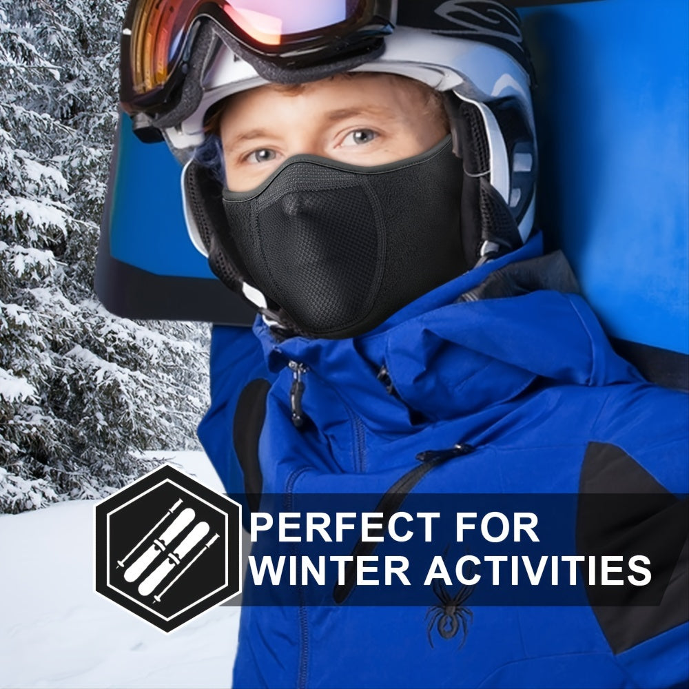 Best-Selling WTACTFUL Men's Winter Face Mask & Scarf with Ear Protection - Ideal for Skiing, Cycling, and Running