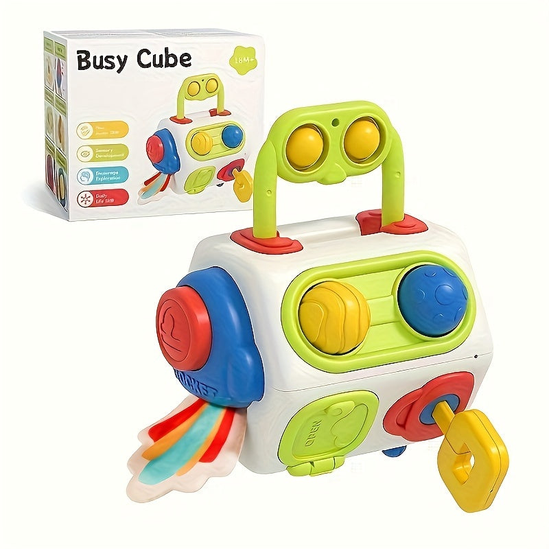 Busy Ball Cube Sensory Toy - Great for Young Kids and Toddlers, Promotes Early Learning and Cognitive Development, Ideal Gift for Halloween, Christmas, and Special Occasions, Compatible with Switch Box and Cube Puzzle