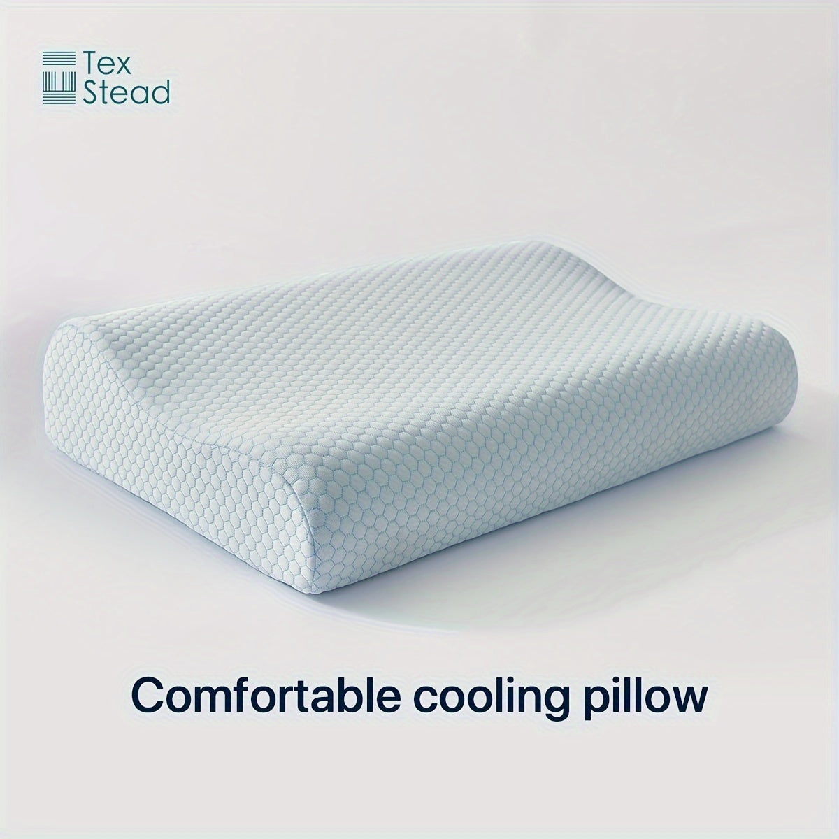 Memory Foam Pillow designed for Comfortable Sleep, Contour Shape for Neck and Cervical Support on Bed