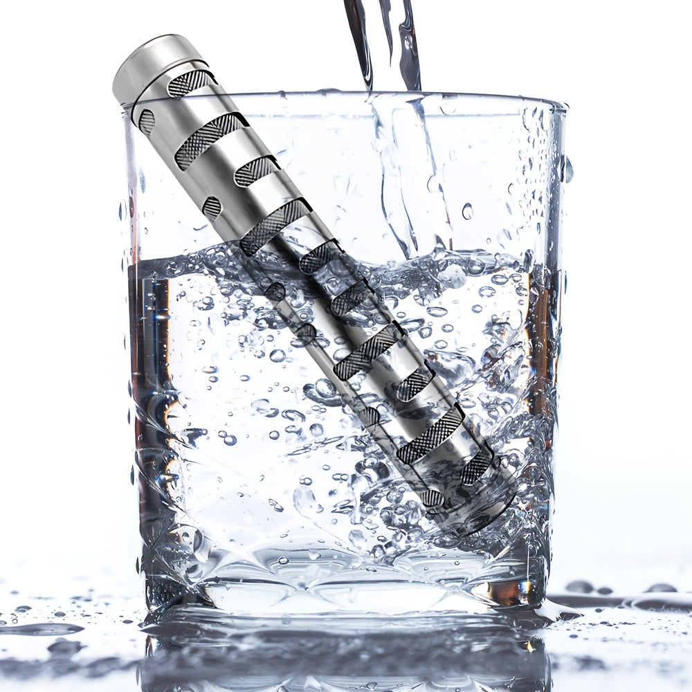 Portable Alkaline Water Stick - No Electricity Required, Metal Kitchen and Dining Water Filtration Device