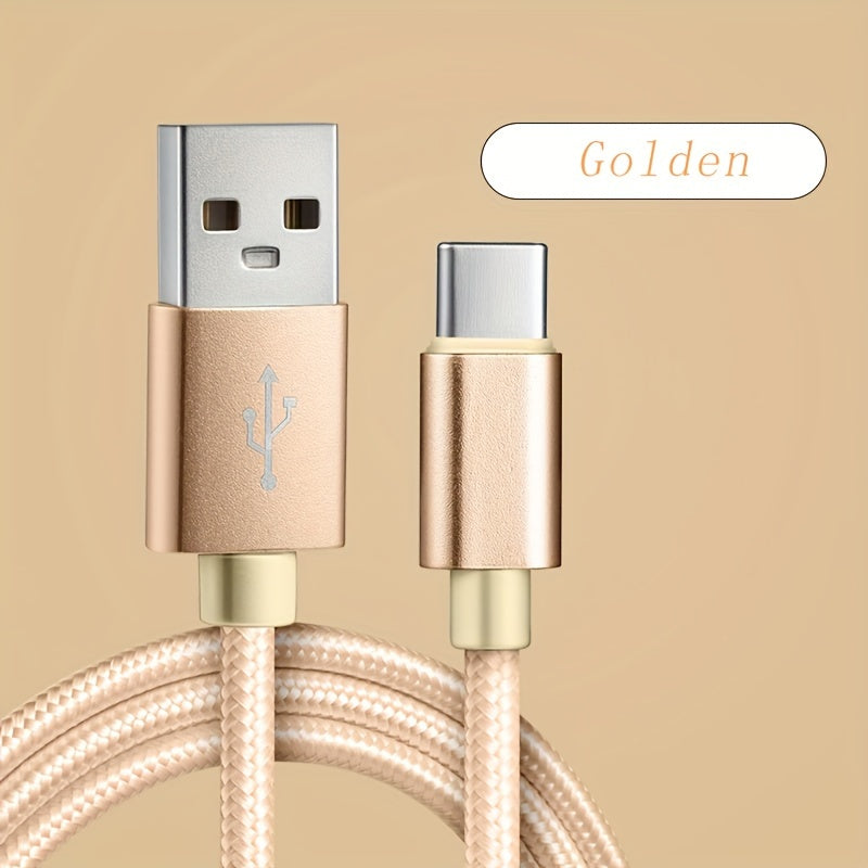 Fast-charging USB C cable for Samsung, Redmi, and OnePlus, ideal for travel and office use.