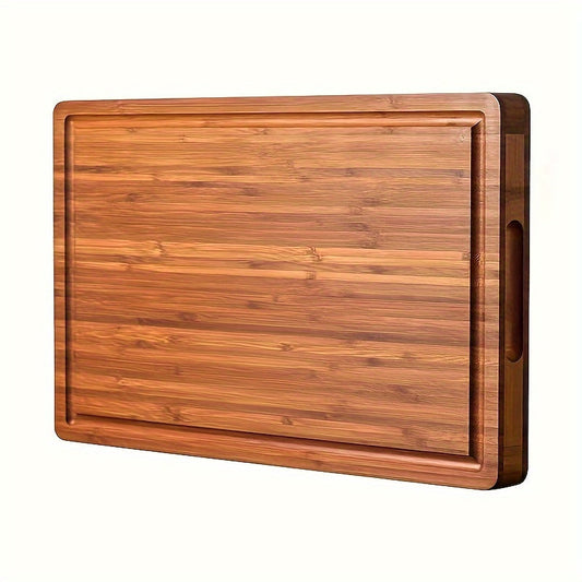 1 piece of versatile wooden cutting board, perfect for chopping, slicing, and serving cheese, charcuterie, meat, bread, vegetables, and fruits. Ideal for home kitchens, dormitories, and a great gift idea for anyone who loves cooking and kitchen gadgets.