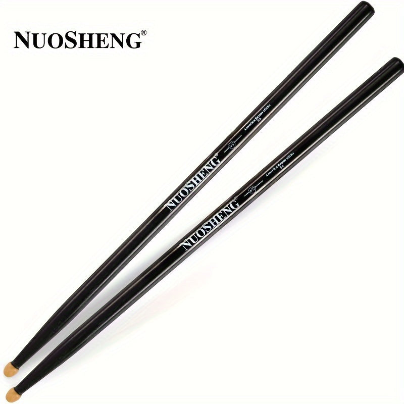 NUOSHENG Premium Maple Wood 5A Drumsticks, Adult Size for Jazz and Snare Drums - Pair