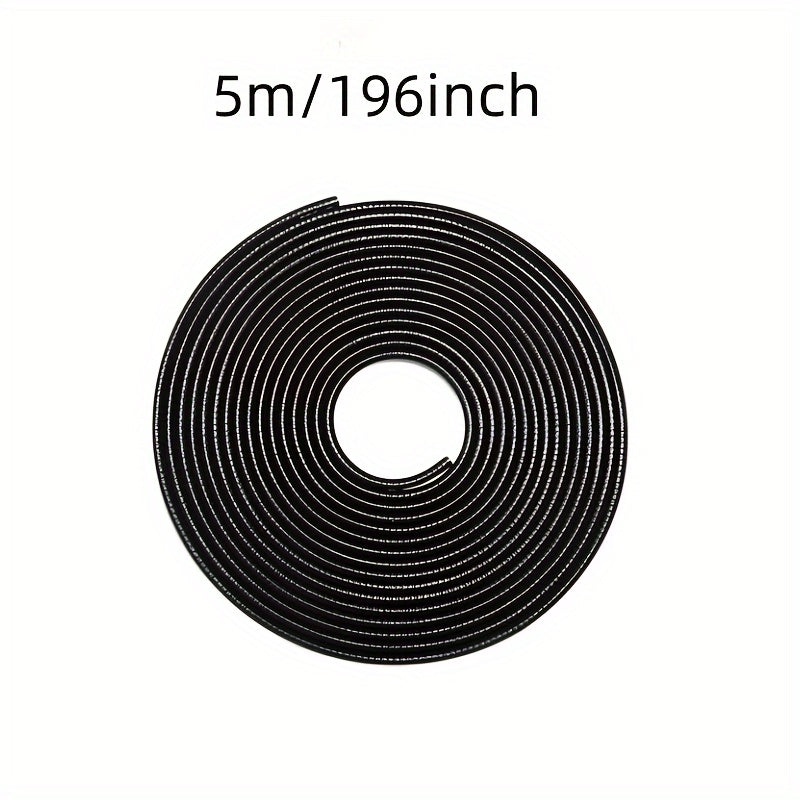 5m PVC door edge guard trim strip for universal fit anti-collision protection on SUVs, sedans, hatchbacks, sports, and commercial vehicles. Provides sound and dust proofing for vehicle door