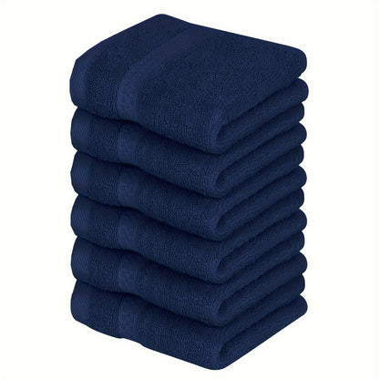 6 pack of premium cotton washcloths, super absorbent with modern style, 430 GSM, perfect for bathroom, spa, gym. Size: 33.02x33.02 cm, space theme essentials.