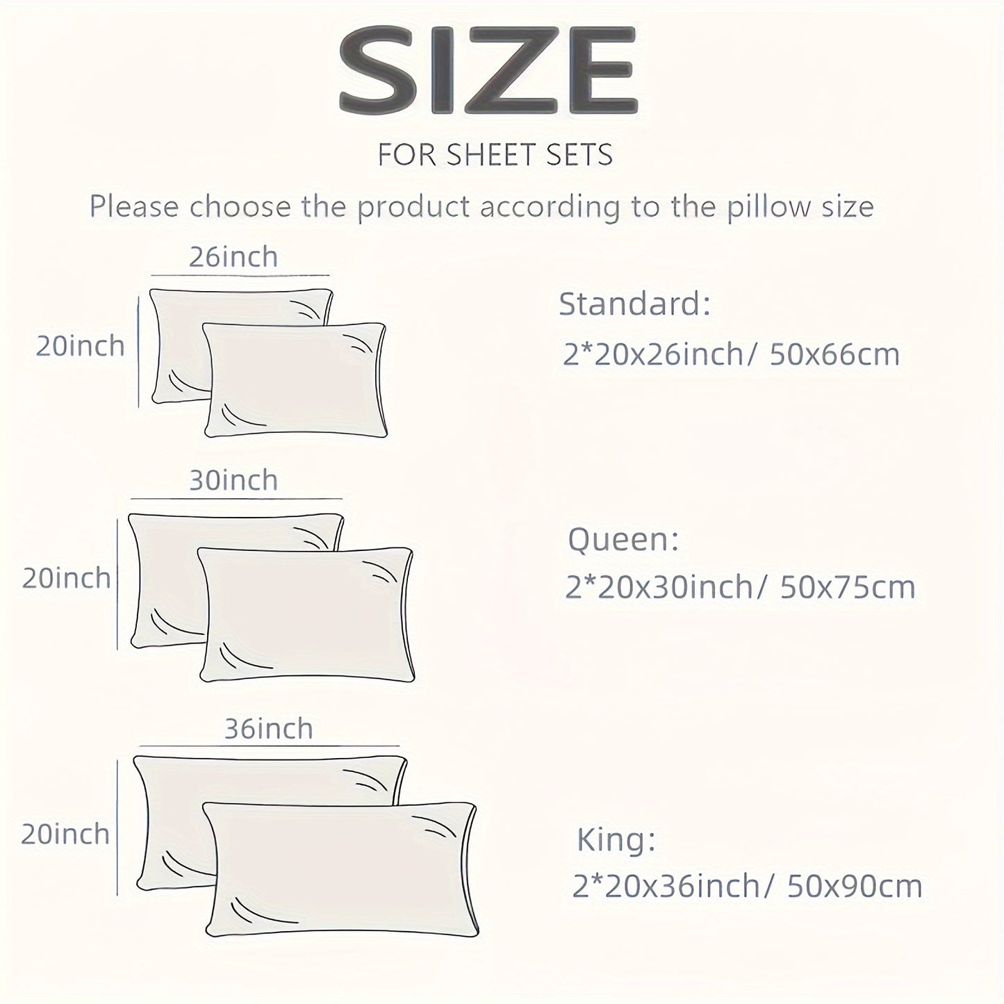 Two satin solid color fitted sheets (without pillow core) and an envelope pillowcase made of soft, breathable, and skin-friendly fabric.