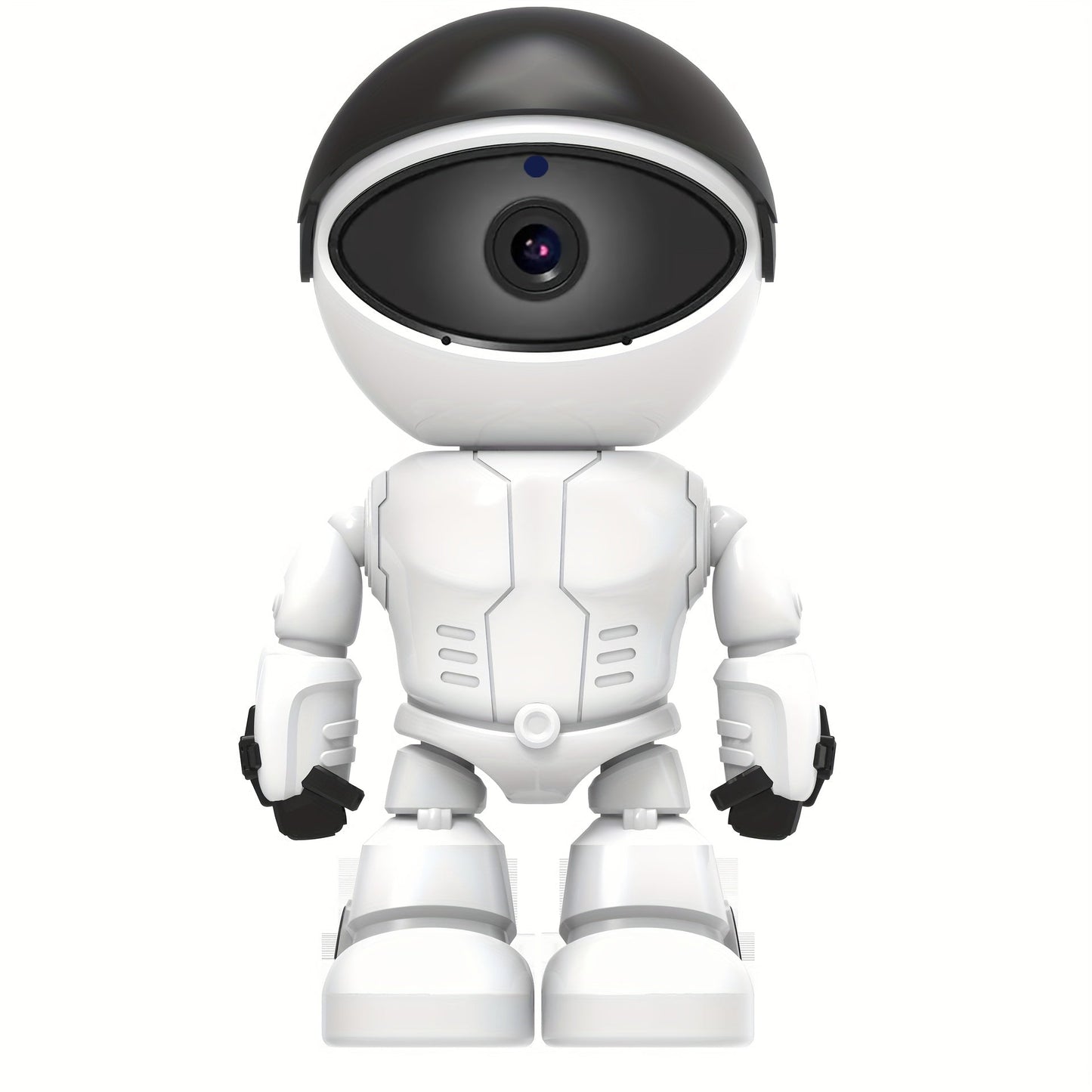 The HEIMANO Smart Robot WiFi Camera is an indoor dome camera with auto tracking, night vision, and mobile remote control. It serves as a security CCTV monitor for youngsters, and is powered by USB. Please note that a TF card is required for storage and