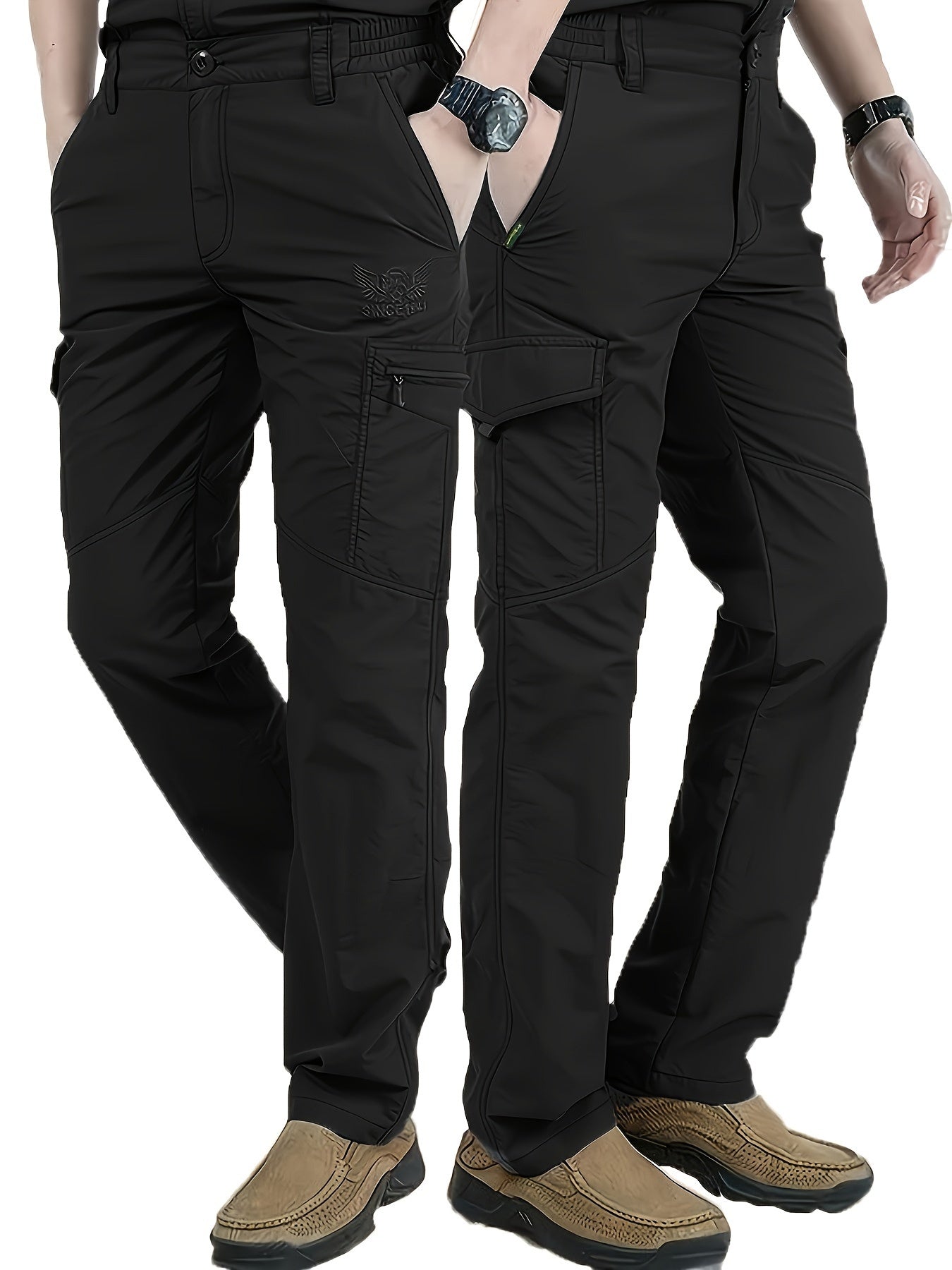 Casual men's cargo pants for outdoor activities all year round.