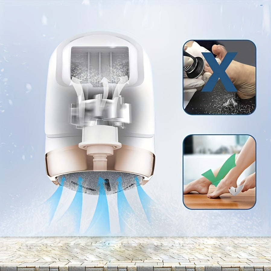 Rechargeable foot callus remover for professional foot care - perfect gift for dry, hard skin.