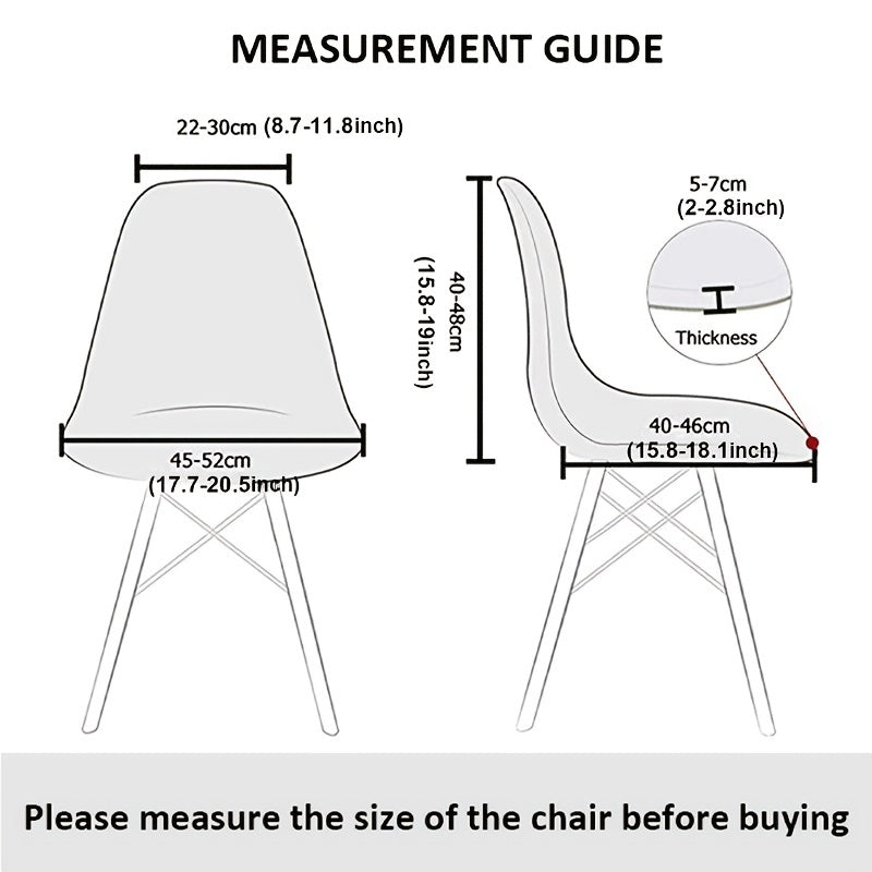 Durable stretch chair cover protects furniture and adds style to any room with 1pc milk shell design.