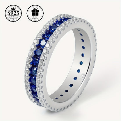 This stunning Full Eternity Ring features a luxurious design, crafted from elegant S925 Sterling Silver and adorned with AAAA Cubic Zirconia stones. The Unisex design is plated with 18K golden, making it the perfect accessory for Valentine's Day