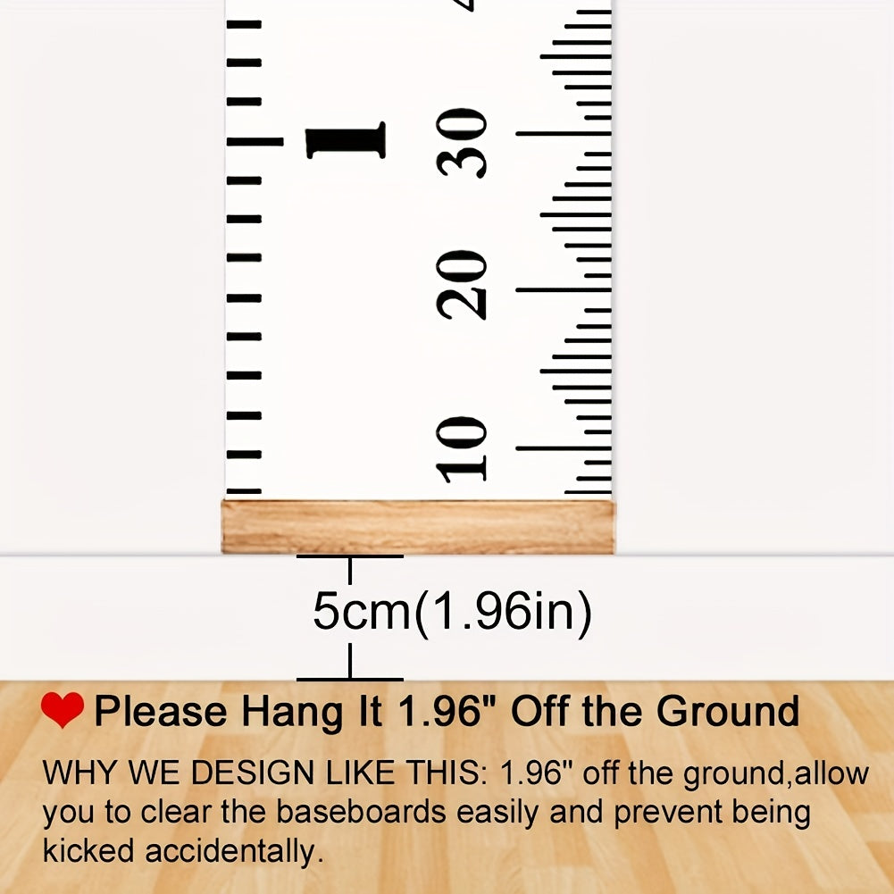 Measure your child's height with this detachable wooden growth chart ruler made from high-quality wood. A perfect addition to any home decor, this ruler is suitable for children aged 0 to 6 years old.