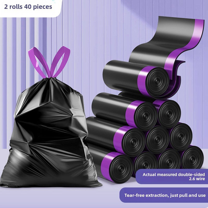 Heavy Duty Drawstring Trash Bags - High Capacity, Strong & Scent-Free for Kitchen, Bedroom, Living Room - Holds Up to 10.43KG