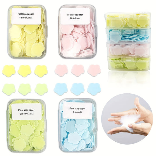 100 pcs/box of Portable Scented Foaming Soap for Travel.