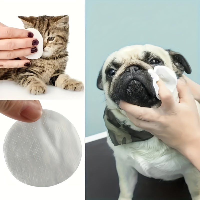 200 Dog Eye Care Wipes: Plastic Pads, Non-Electric, Gentle for Home Use, with Pet Grooming Supplies